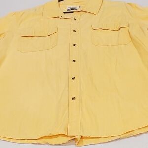 Magellan Outdoors Men's Mag Shield Classic Fit Short Sleeve Shirt Yellow 2xl
